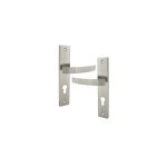Ouvre&deco ? poign�es de porte lilou ? lot de 2 ? zamak nickel mat ? entraxe 195 mm ? pour portes d'entr�e ...