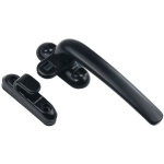 Poign�e de porte et fen�tre verrouillab le poign�e de serrure de fen�tre � battant noir?starlight