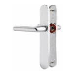 Hoppe - poign�e de porte int�rieure - cortina et cie - gris argent - bec de cane - 195 mm