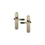 Ouvre&deco ? poign�e de porte audace ? aluminium canon de fusil ? entraxe 195 mm ? m�canisme bec de cane ...