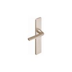 Vachette - ensemble de porte riviera 90 bezault entraxe 195 mm champagne - bec de cane - 0072805