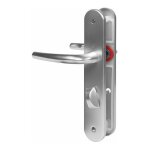 Garniture de porte sur plaques hoppe san diego 1191 / 265 7x70mm condamnation wc alu anodisé argent Garniture de porte sur plaques hoppe san diego 1191 / 265 7x70mm condamnation wc alu anodisé argent