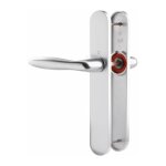 Hoppe - poign�e de porte int�rieure - verona et cie - gris argent - bec de cane - 195 mm