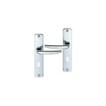 Ouvre&deco ? poign�e de porte int�rieure � cylindre en zamak chrom� brillant ? entraxe 165 mm ? syst�me ...