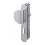 Poign�e de porte pali�re ? aluminium gris argent ? entraxe 195 mm ? b�quille et poign�e de tirage pour ...