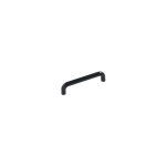 Poigne de meuble design en plastique noir entraxe 96 mm  10 mm, fil