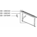 Poign�e (rep�re ss - 188264) (ss - 188264) four, cuisini�re moulinex seb