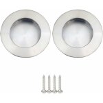 Poign�es rondes encastrables pour porte coulissante acier inoxydable poign�e porte coulissante ronde ...