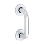 Vachette - poign�e de meuble 483 diam�tre 19 mm entraxe 110 mm sur rosace argent