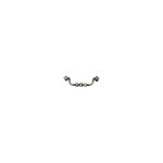Poigne tombante zamac - hauteur : 44 mm - entraxe : 110 mm - dcor : vieil argent - largeur : 128 mm ...