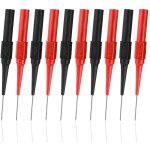 Pointes de mesure pour multim�tres, 10 pi�ces 0, 7 mm sonde de test multim�tre, aiguille de per�age d'isolatio ...