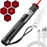 Pointeur laser rouge haute puissance rechargeable usb ? longue port�e, randonn�e, pr�sentation et ext�rieur ...