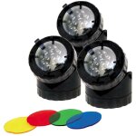 Le poisson qui jardine - 3 spots �co 1. 6w, immergeables pour bassins de jardin et jardins