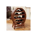 Le poisson qui jardine - casier � vin en bois d'acacia pr� - huil� - �l�gant et fonctionnel pour 12 bouteilles ...
