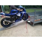 Le poisson qui jardine - rampe de chargement pliable pour moto, vhicule 2 roues. 228 cm 340 kg