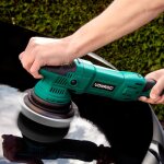 Vonroc - polisseuse excentrique 150mm 1050w. meule d'appui et 4 �ponges incluses