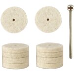 Polissoirs en feutre - lot de 10 disques proxxon