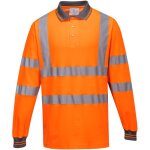 Polo manches longues haute visibilit portwest coton majoritaire orange xxl