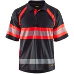 Blaklader - polo haute visibilit anti - uv et anti - odeurs noir / rouge l