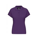 Polo de travail femme kariban 100% coton violet s