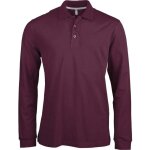 Polo de travail manches longues kariban 100% coton bordeaux xxl