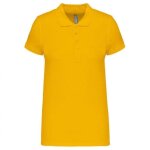 Polo de travail piqué femme kariban 100% coton jaune m Polo de travail piqué femme kariban 100% coton jaune m