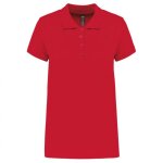 Polo de travail piqu femme kariban 100% coton rouge xxl