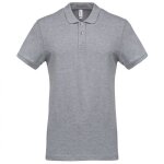 Polo de travail piqu manches courtes homme kariban gris s
