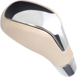 Pommeau de levier de vitesse automatique renault laguna iii 07 - 15 beige + chrome