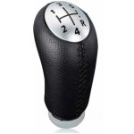 Pommeau de levier de vitesses en cuir noir. compatible avec les mod�les renault clio iii, megane ii et ...