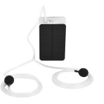 Pompe � air solaire pour bassin ext�rieur de piscine - oxyg�nateur - 13 x 8 x 4, 2 cm - blanc