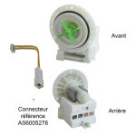 Pompe de vidange malice plaset 64317 as6005275 pour lave linge brandt fagor, sangiorgio, thomson, vedette ...