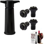 Pompe � vide vin + 4 bouchons , r�utilisable , conserve le vin frais jusqu'� 7 jours , accessoires vin ...