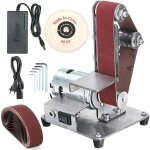Ponceuse � bande ponceuse �lectrique 800 w, 7 contr�le de vitesse variable, ponceuse stationnaire avec ...