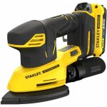 Ponceuse de finition 12000trs / min sans fil 18v stanley fatmax gamme v20 avec 1 batterie 2ah, 1 chargeur ...