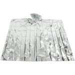 Poncho d'urgence imperm�able et coupe - vent en film aluminium argent� r�fl�chissant 0, 012mm - couverture ...