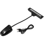 Portable 10 led clip sur pupitre pince lumi�re chambre bureau lampe de lecture ac 110 v 220 v 1