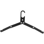 Portable s�choir ext�rieur pliable en alliage d'aluminium noir - support multifonction antid�rapant