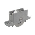 Galet en acier gorge u sur chape compacte zamak à encastrer ou en applique finition: brut - matière: ... Galet en acier gorge u sur chape compacte zamak à encastrer ou en applique finition: brut - matière: ...