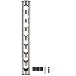 Porte - bouteille de vin rouge vertical mural en acier inoxydable, support pour fournitures de bar domestique, ...