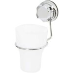 Porte - brosses � dents � ventouse bestlock chrome - compactor - 8 x 11 x h. 15. 5 cm - argent