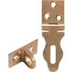 Porte - cadenas en laiton poli l 80 x l 25 mm trous de fixation � double fraisage - a & g lenne