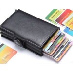 Porte - cartes de luxe double rfid ? bouble bo�tier en pu , �jection automatique, compartiment billets, ...