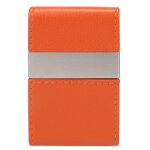 Porte - cartes de visite en acier inoxydable double ouverture - �tui pour cartes de cr�dit et cartes ...