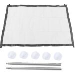 Porte pour chiens extensible en maille avec 5 crochets - barri�re de s�curit� pliante pour portes et ...