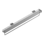 Menage confort - porte - cintres coulissant - acier chrom et pvc gris argent - 15 kg - longueur : 360 ...