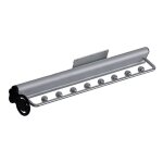 Porte cintres sur coulisse extractible en aluminium, 8 boules - synercia