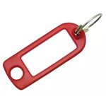 Porte - cl� �tiquette plastique - bernard vandros gom - rouge