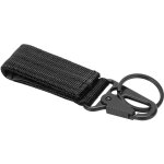 Porte - cl�s ext�rieur avec mousqueton et sangle auto - agrippante, clip de ceinture noir