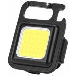 Porte - cl�s led lampe de poche, usb rechargeable petite cob lampe de travail multifonctionnavec aimant ...